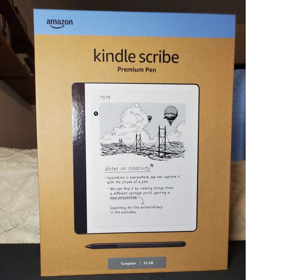 Amazon Kindle Scribe 32GB Tungsten + Premium Pen & Plant-Based Leather Cover NEW